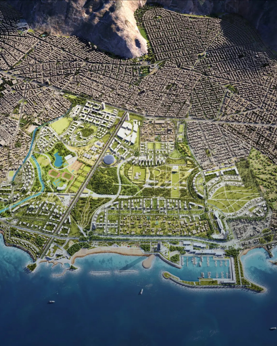 Marina Residences - aerial view.